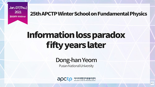 Information loss paradox fifty years later by Dong-han Yeom (2/6)